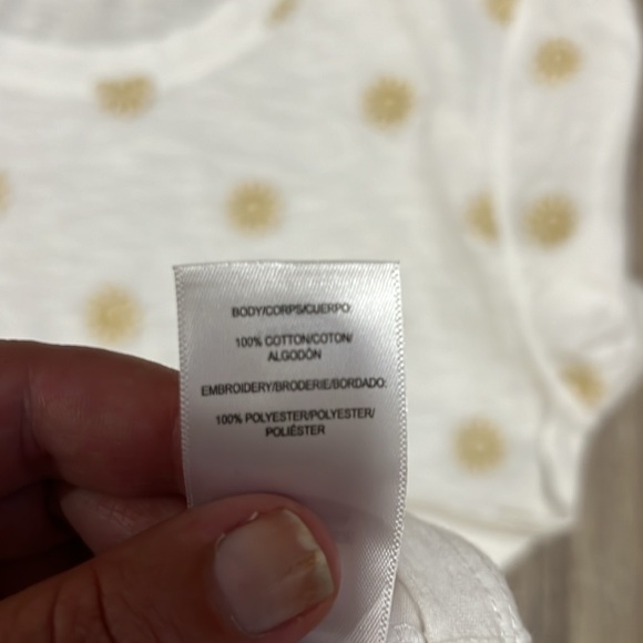 Lucky Brand Daisy Embroidered T-Shirt - Picture 11 of 11